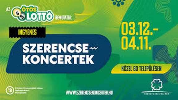 Március 12 és április 11 között, Békés vármegyében is több helyen lesznek ingyenes koncertek. Kép forrása: szerencsekoncertek.hu Március 12 és április 11 között, Békés vármegyében is több helyen lesznek ingyenes koncertek. Kép forrása: szerencsekoncertek.hu