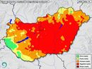 Aszály az országban, térképen, 2026. július 16-án. Térkép: met.hu Aszály az országban, térképen, 2026. július 16-án. Térkép: met.hu