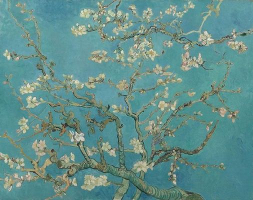 Vincent van Gogh (Hollandia, 1853. mrcius 30. – Franciaorszg, 1890. jlius 29.) Mandulavirgzs. Kp keletkezse 1890. Kp forrsa: Van Gogh Mzeum   