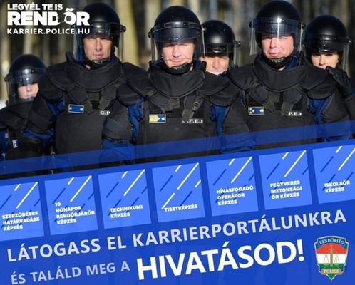 Rendrsgi toborzplakt. Kp: Police.hu   